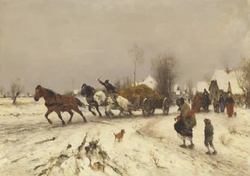 Un pueblo en invierno, 1876